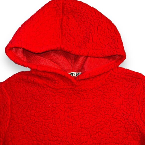 Fahrenheit Active Womens Fleece Sweatshirt Hoodie Red Stretch Lightweight Large - Picture 2 of 7